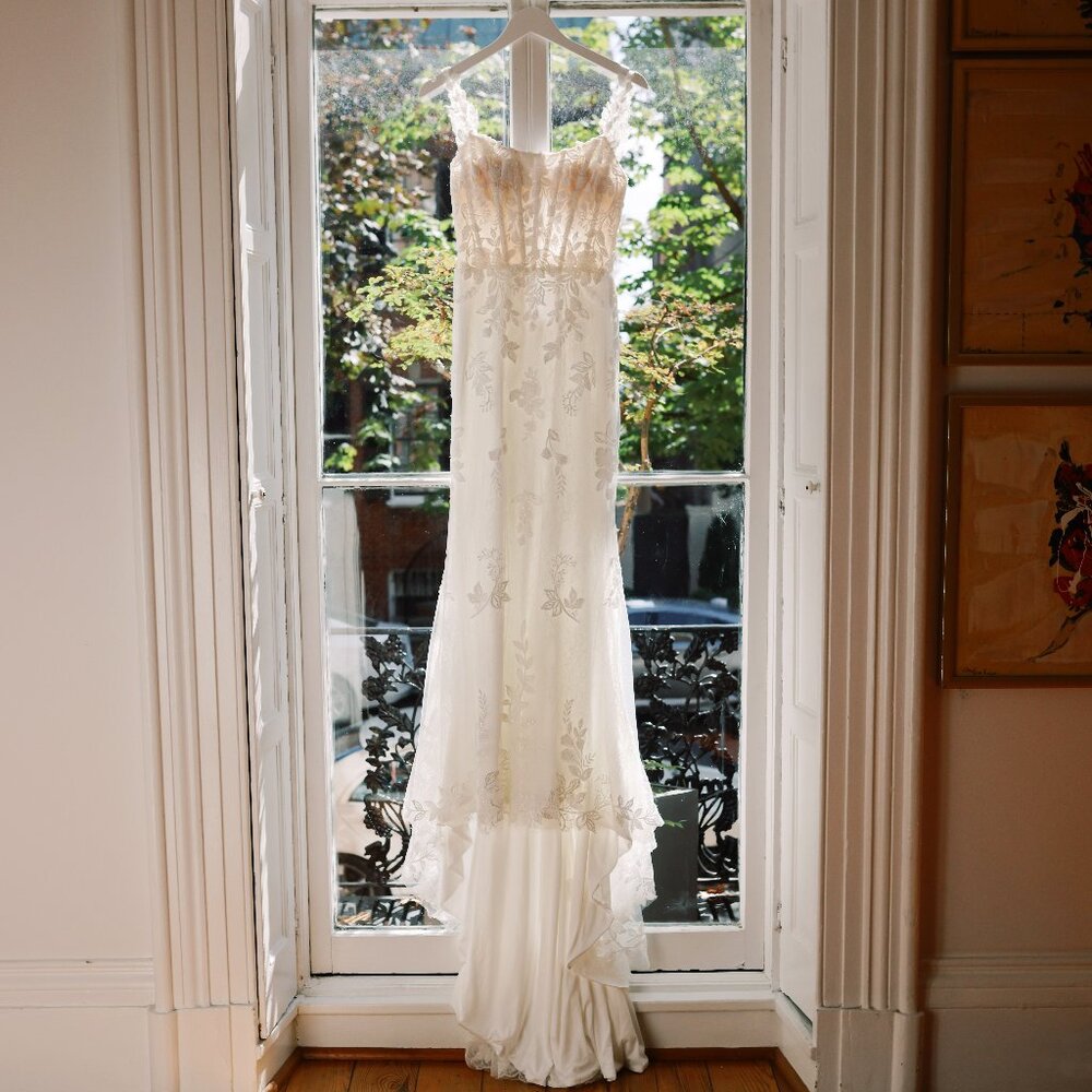 Justin Alexander Cassandra Wedding Dress Ivory Size 4